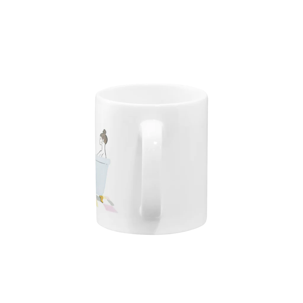 Teatime ティータイムのバスタイム Mug :handle