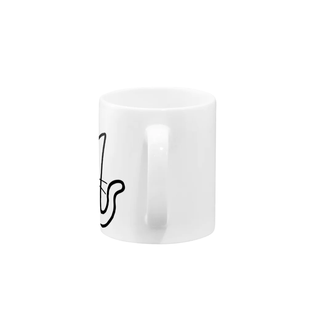 SHUNROの白ネコ06 Mug :handle