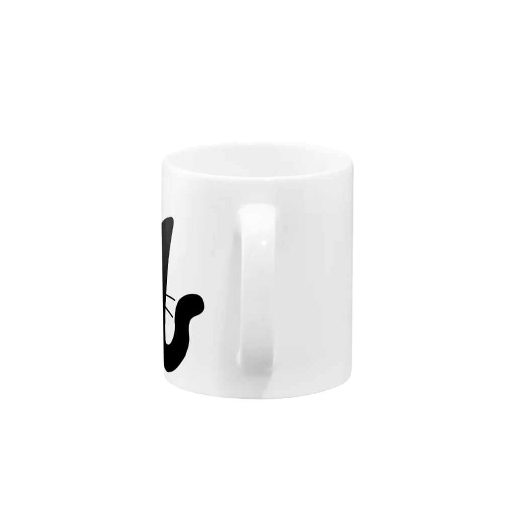 SHUNROの黒ネコ06 Mug :handle