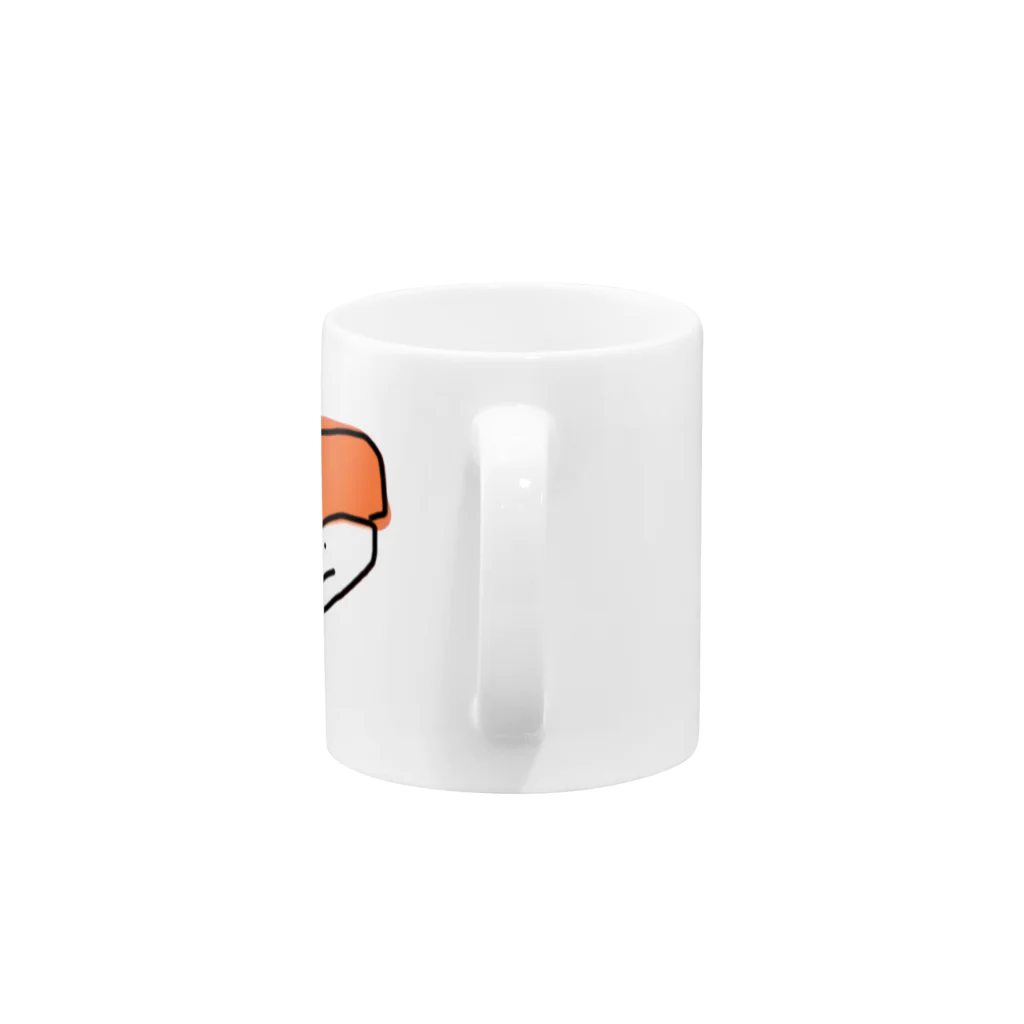 お寿司屋さん。のサーモンくん Mug :handle