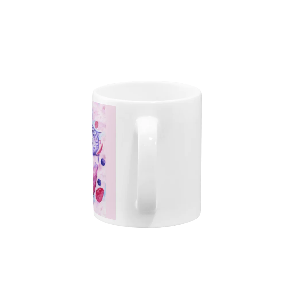  藤ねこりえ/ 𝙁𝙐𝙅𝙄𝙣𝙚𝙘𝙤𝙧𝙞𝙚のNEO雅SODA Mug :handle