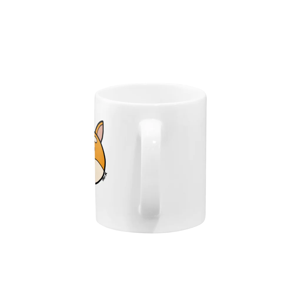 MrKShirtsのInu (犬) 色デザイン Mug :handle