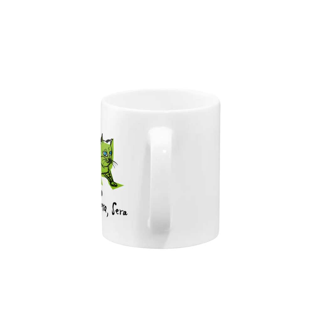 ひなげし商店のQue sera,sera Mug :handle