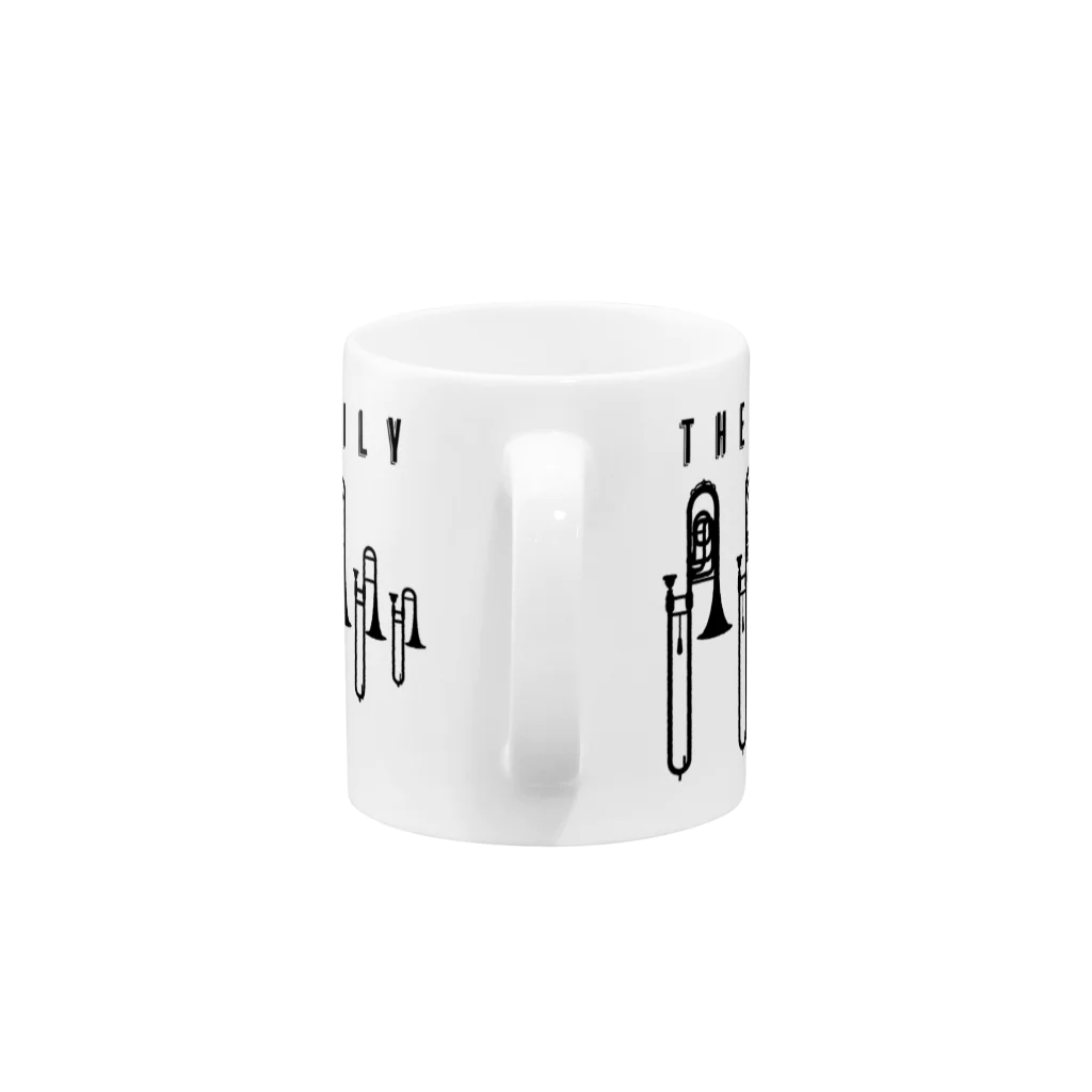 otoshimono-music shopのTHE TROMBONE FAMILY Mug :handle