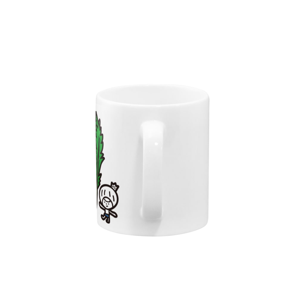 きくのらくがきの水菜ときく Mug :handle