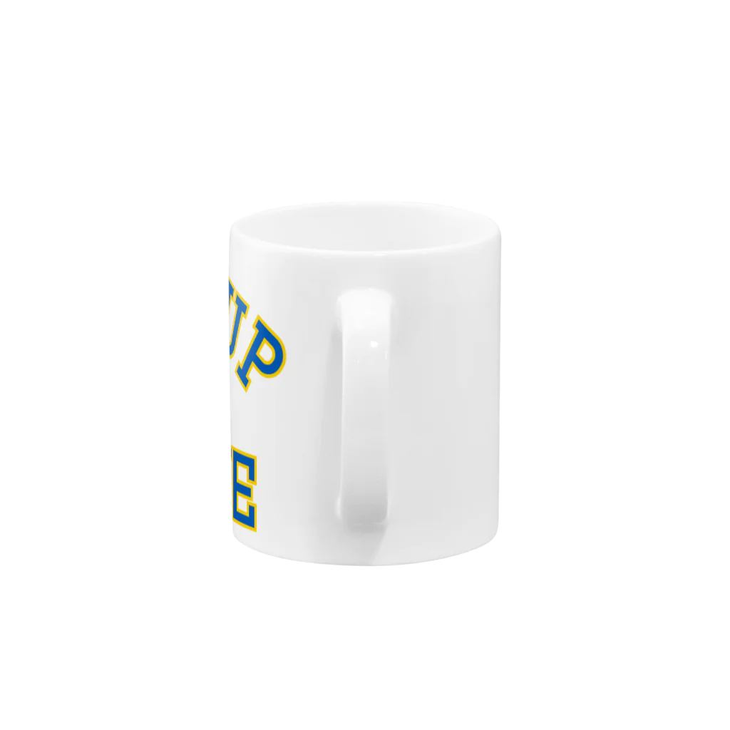 サトオのstandup4ukraine青カレッジロゴ風 Mug :handle