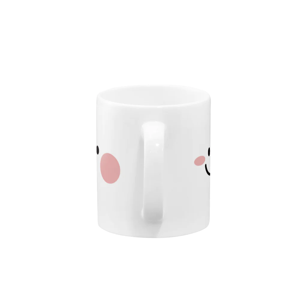 AKIRAMBOWのSpoiled Rabbit - Face / あまえんぼうさちゃん - かお Mug :handle
