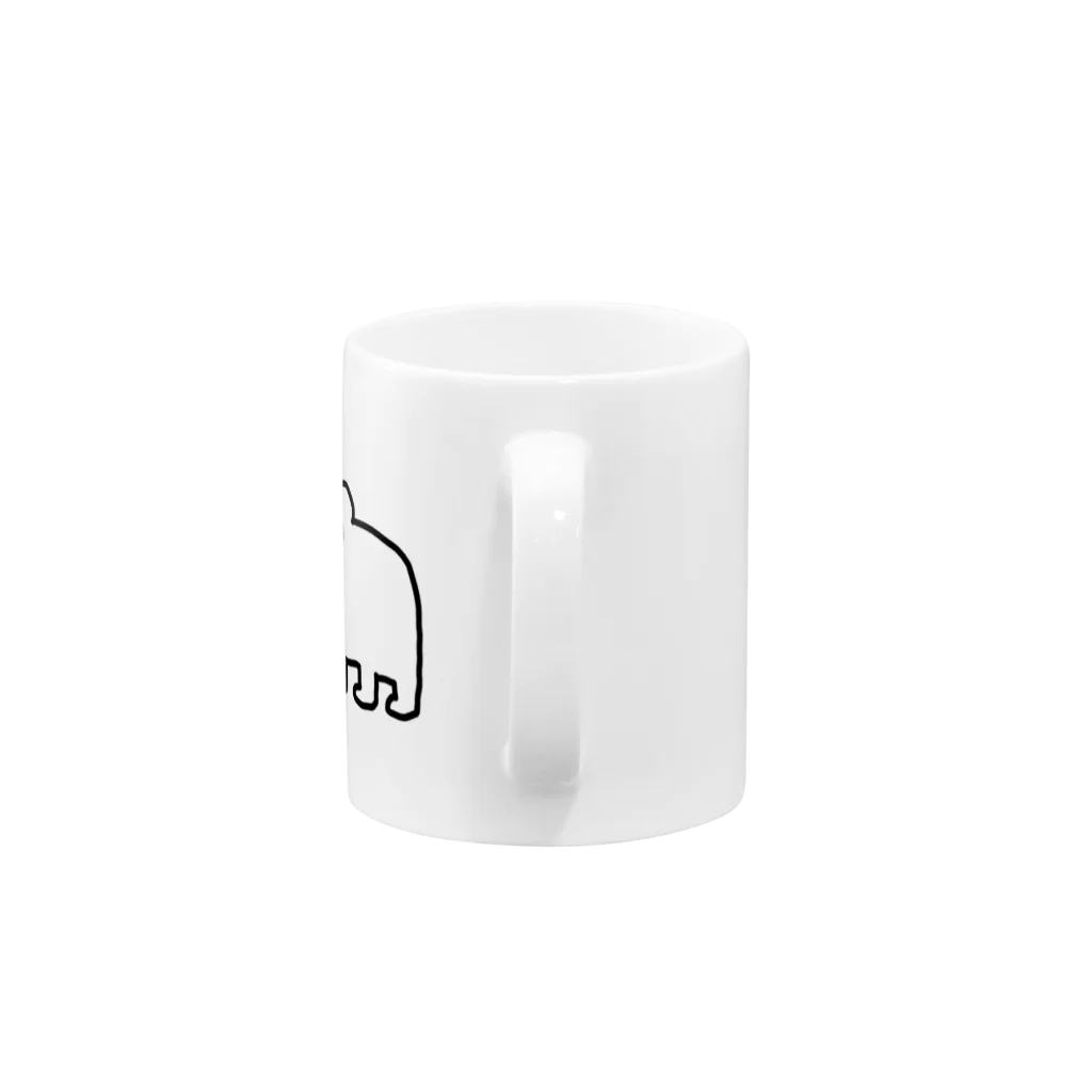 すざ木しんぺいの動物001 Mug :handle