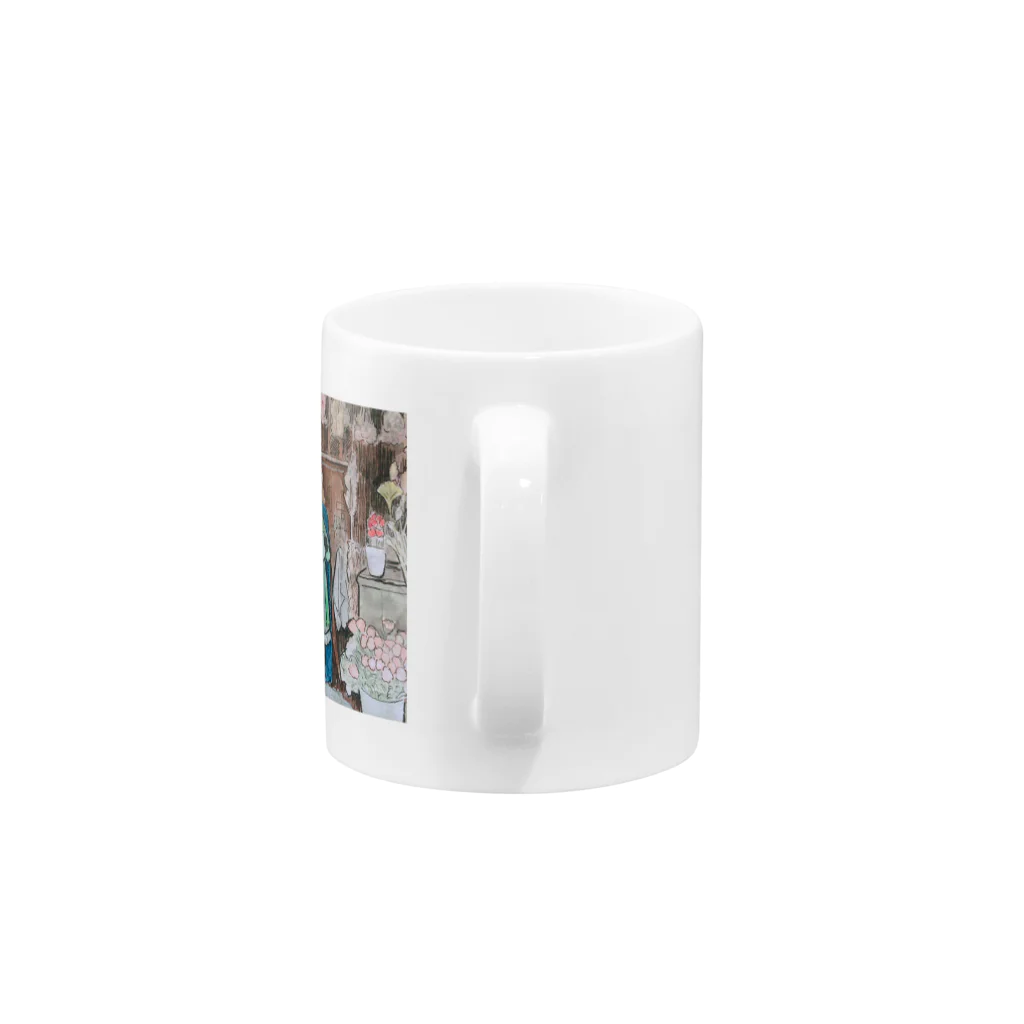 momo sasanoiの中国茶の魔女 Mug :handle