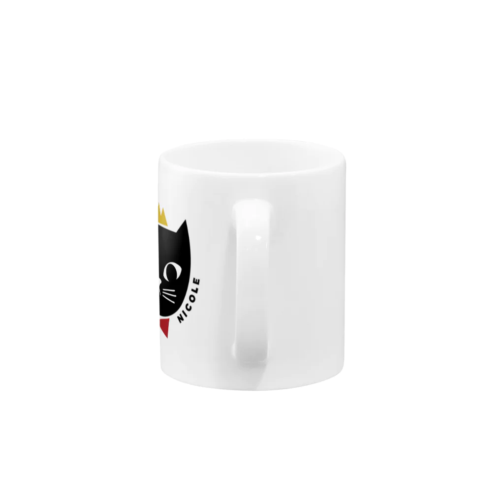 黒猫屋ニコルの黒猫屋ニコル Mug :handle