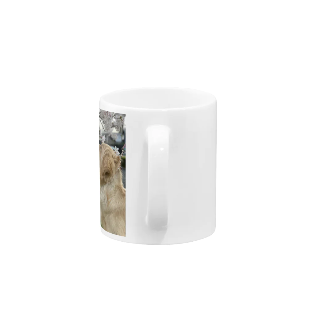 Golden Retriever Sarah&TaroのSarah Golden Retriever Mug :handle