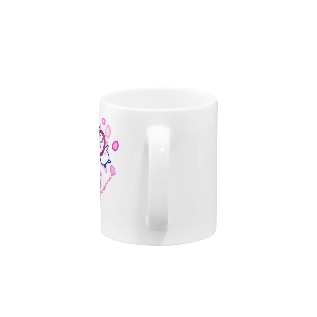 イチゴちゃんマンののんびりイチゴちゃんマン・桜バージョン Mug :handle