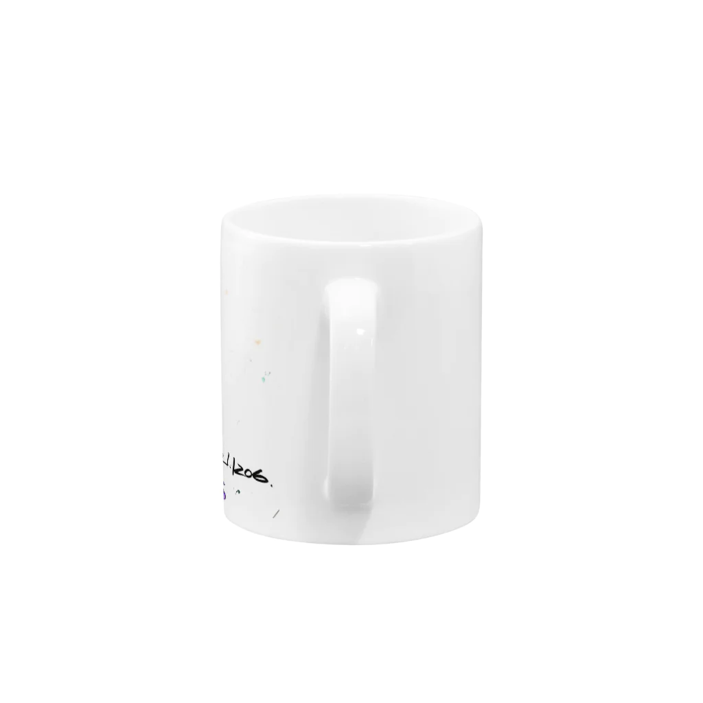 透人(すけると)♭の激しいアクリル絵の具 Mug :handle