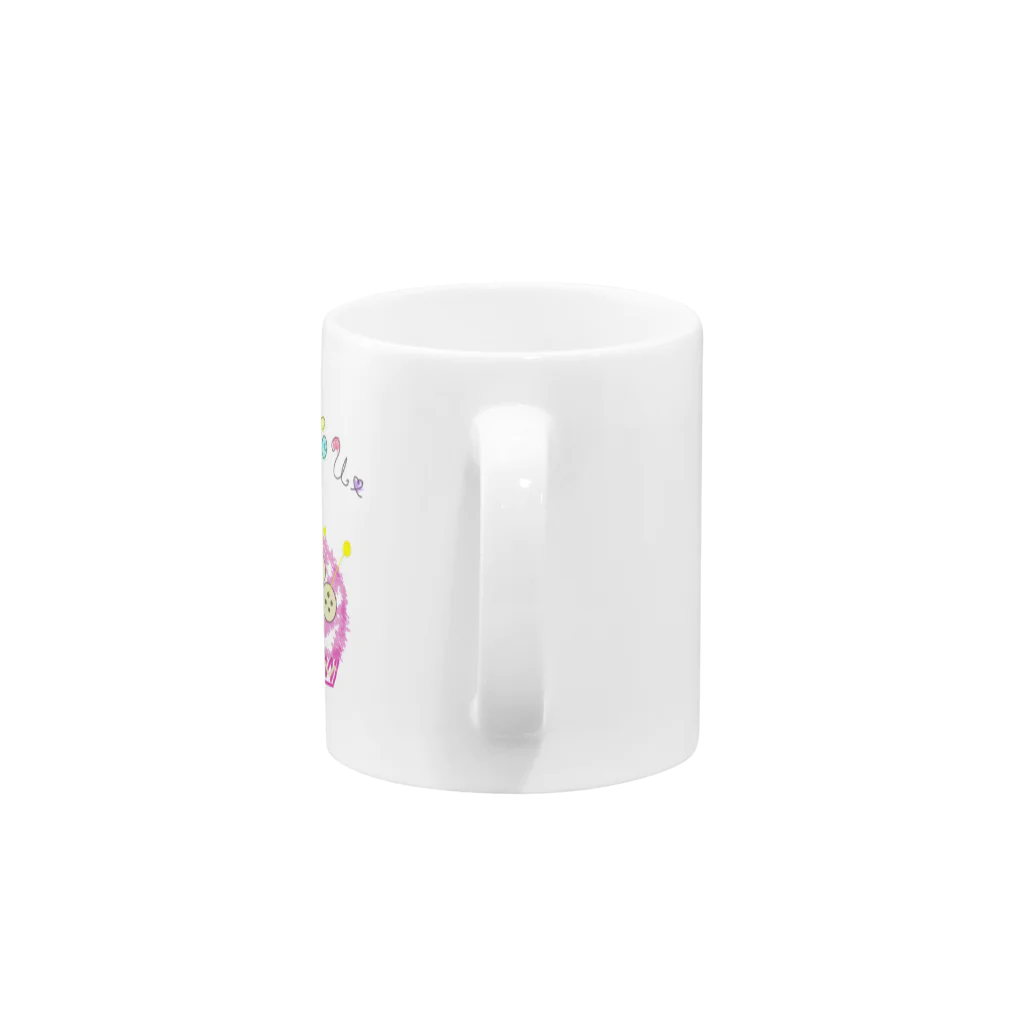 MovMovのピンクッション Mug :handle