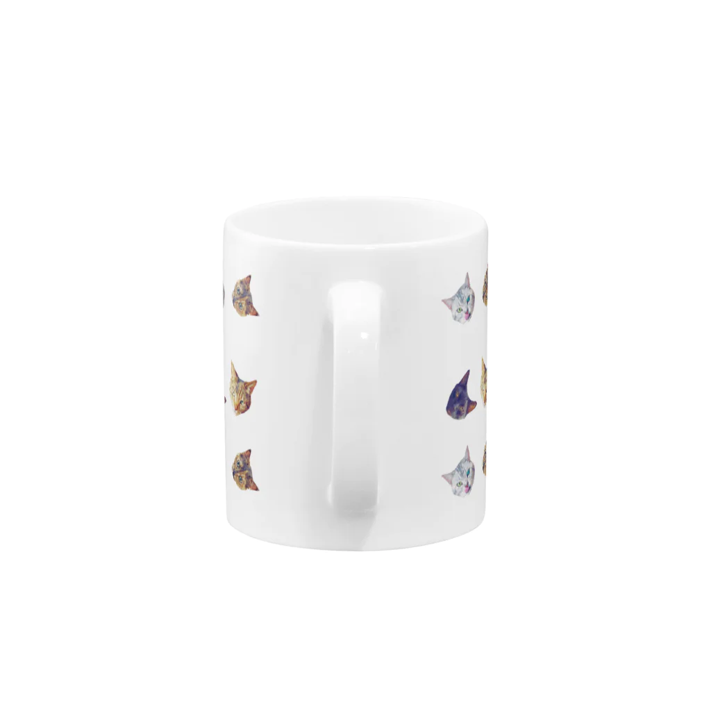 猫のMy cats3 Mug :handle