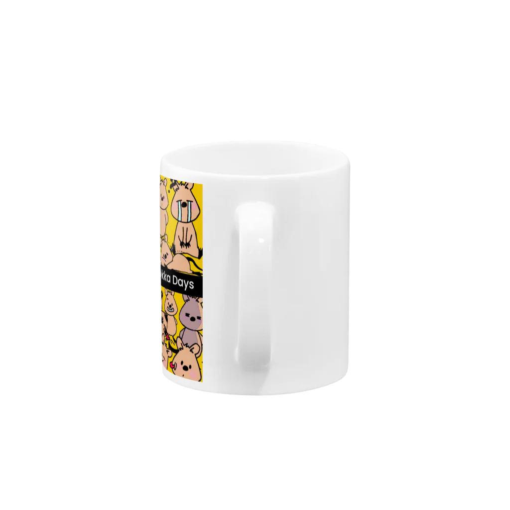 クオッカ☆ラッコ☆ minamoonplusのまいにちクオッカ　Quokka Days  Mug :handle