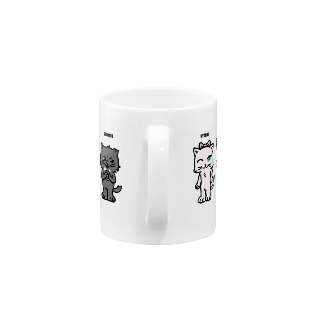 kantarou.shopのネコグッズ Mug :handle