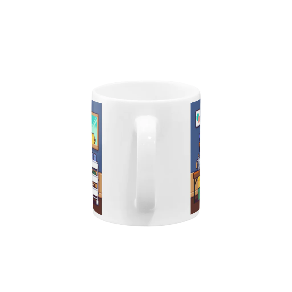 にく、ましましで。の部屋ドット絵 Mug :handle