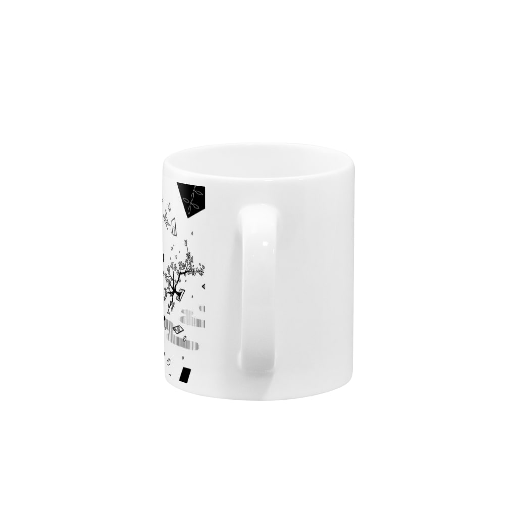一束の花札 Mug :handle