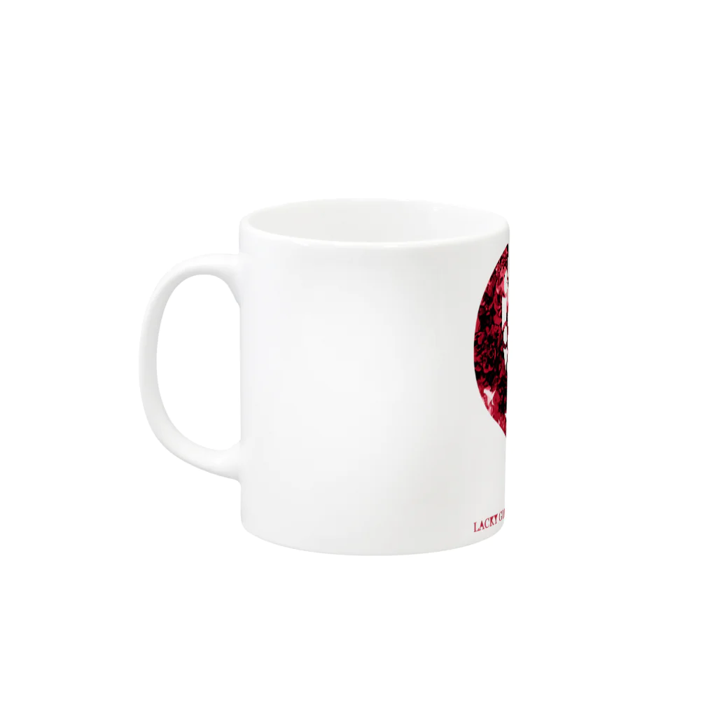 zin Noulla 0214/0313主催の欠損少女赤 Mug :left side of the handle