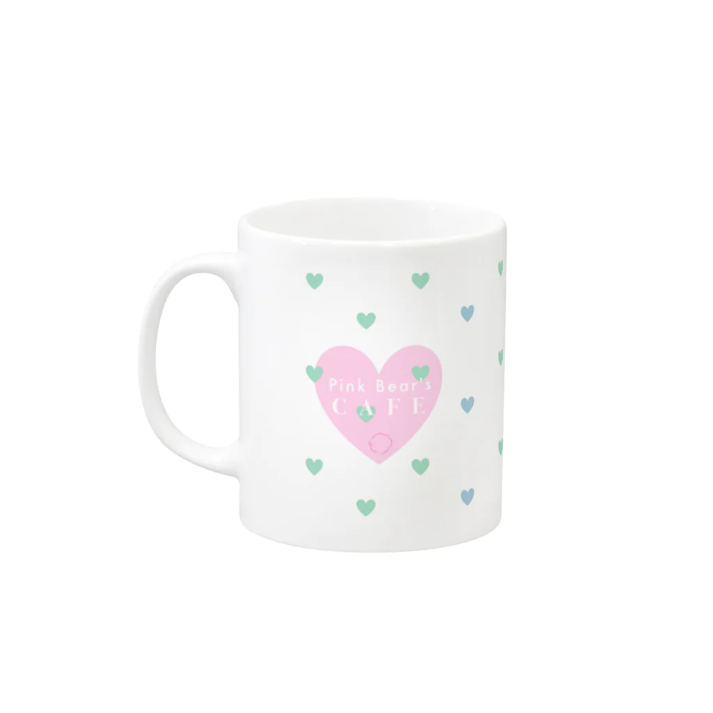 mi querida (ミ・ケリーダ)のPink Bear's CAFE♡mug Mug :left side of the handle