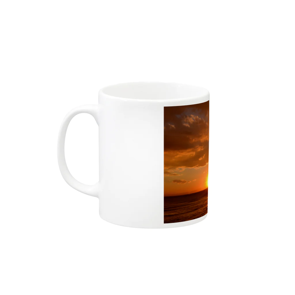 t_hikaruの稲村ヶ崎の夕焼け Mug :left side of the handle