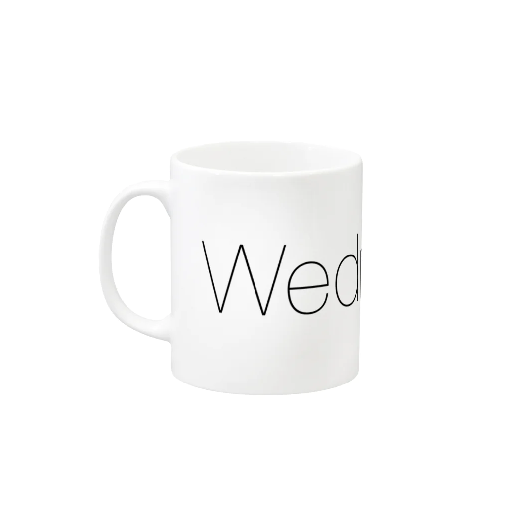 A_MinimalistのWednesday Mug :left side of the handle