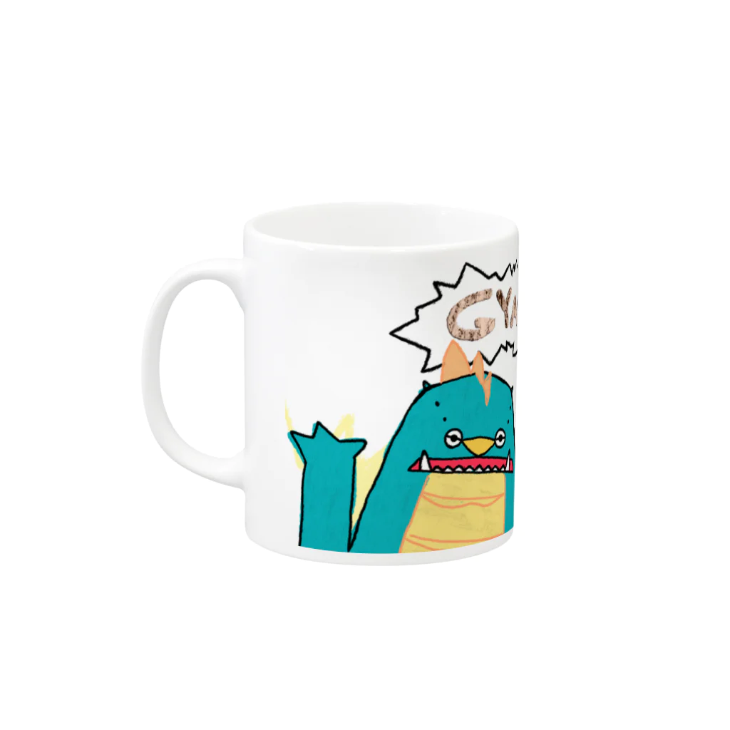 創作おからっつの販売おからっつの怪獣ぎゃぎゃー Mug :left side of the handle