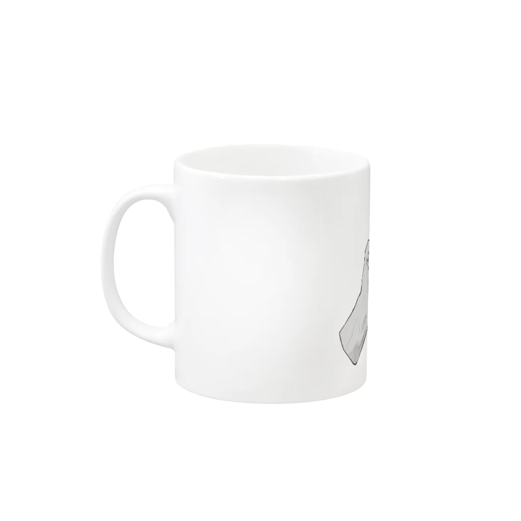 Michi Matotaniのまなざし Mug :left side of the handle