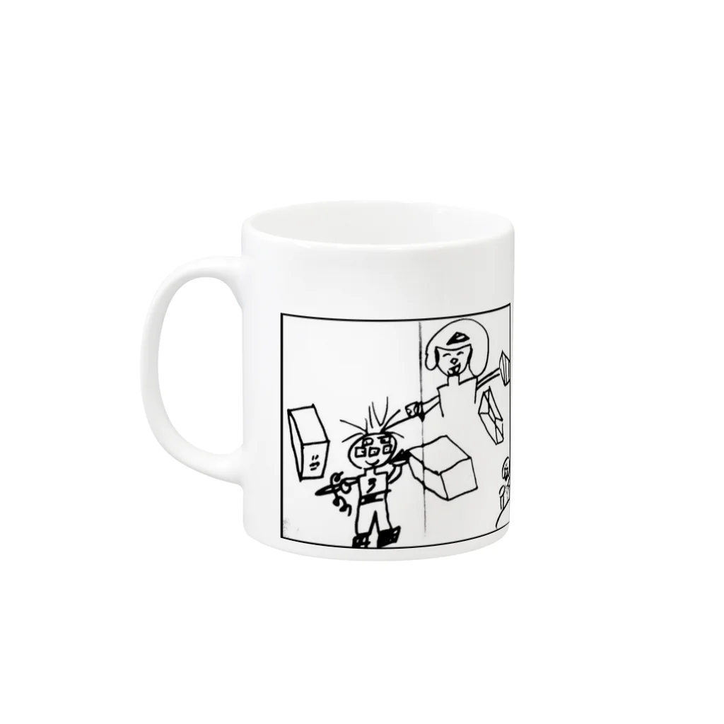 豚ラーメンs h o pのdopechildren Mug :left side of the handle