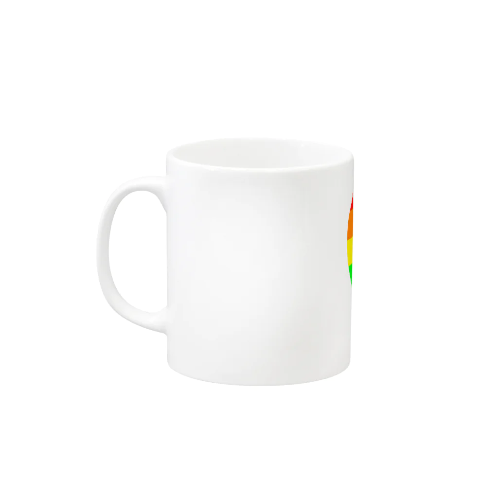 こぐまの森のRAINBOW PRIDE Mug :left side of the handle