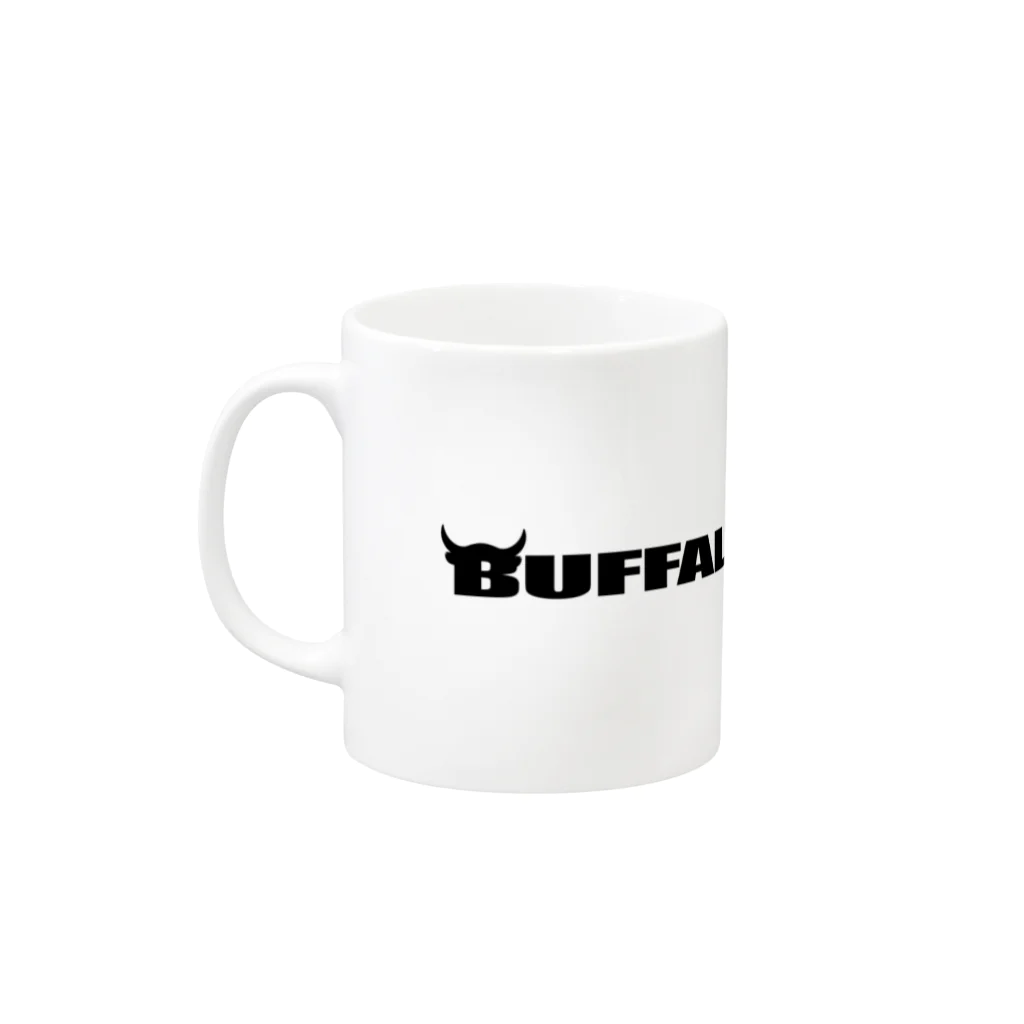 BUFFALO SOLDIER のBUFFALO SOLDIER WHITE BOX Mug :left side of the handle