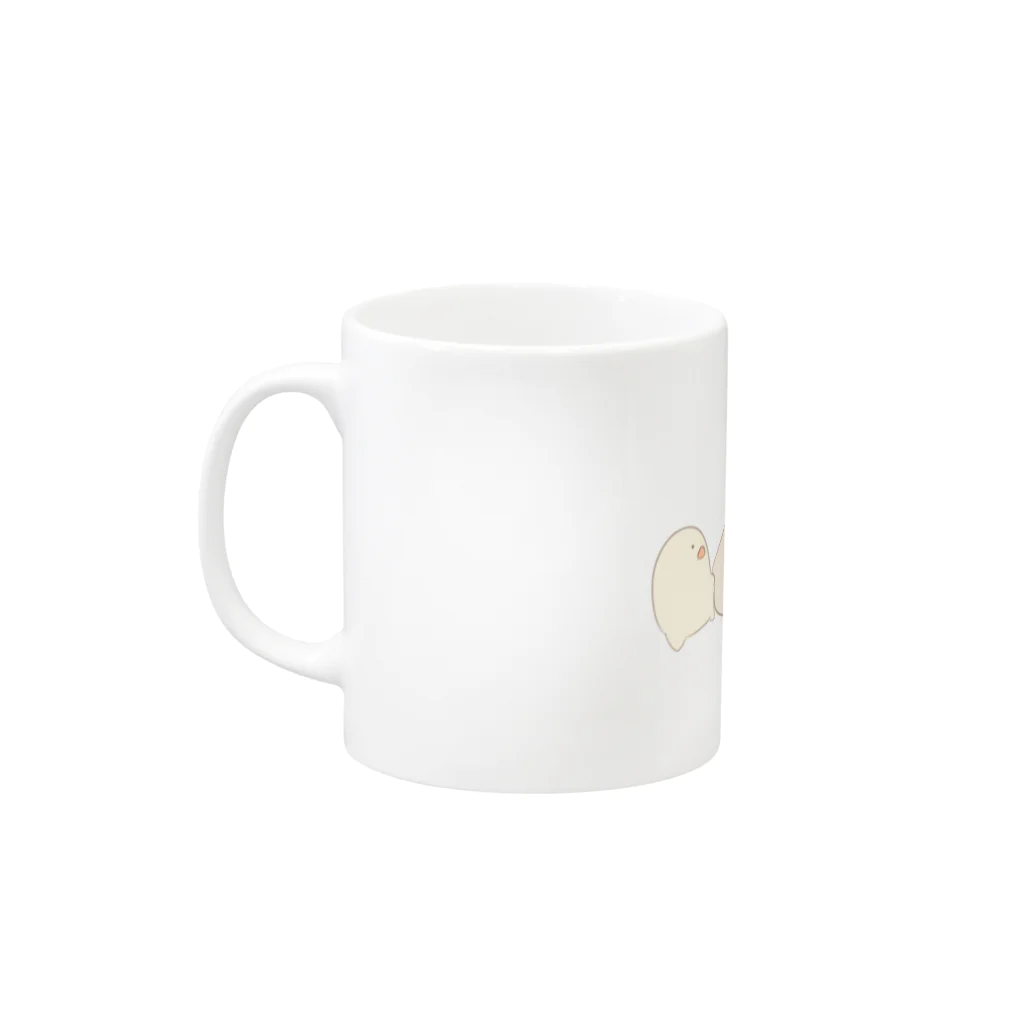 あずきのお店のtatakai no makuake Mug :left side of the handle