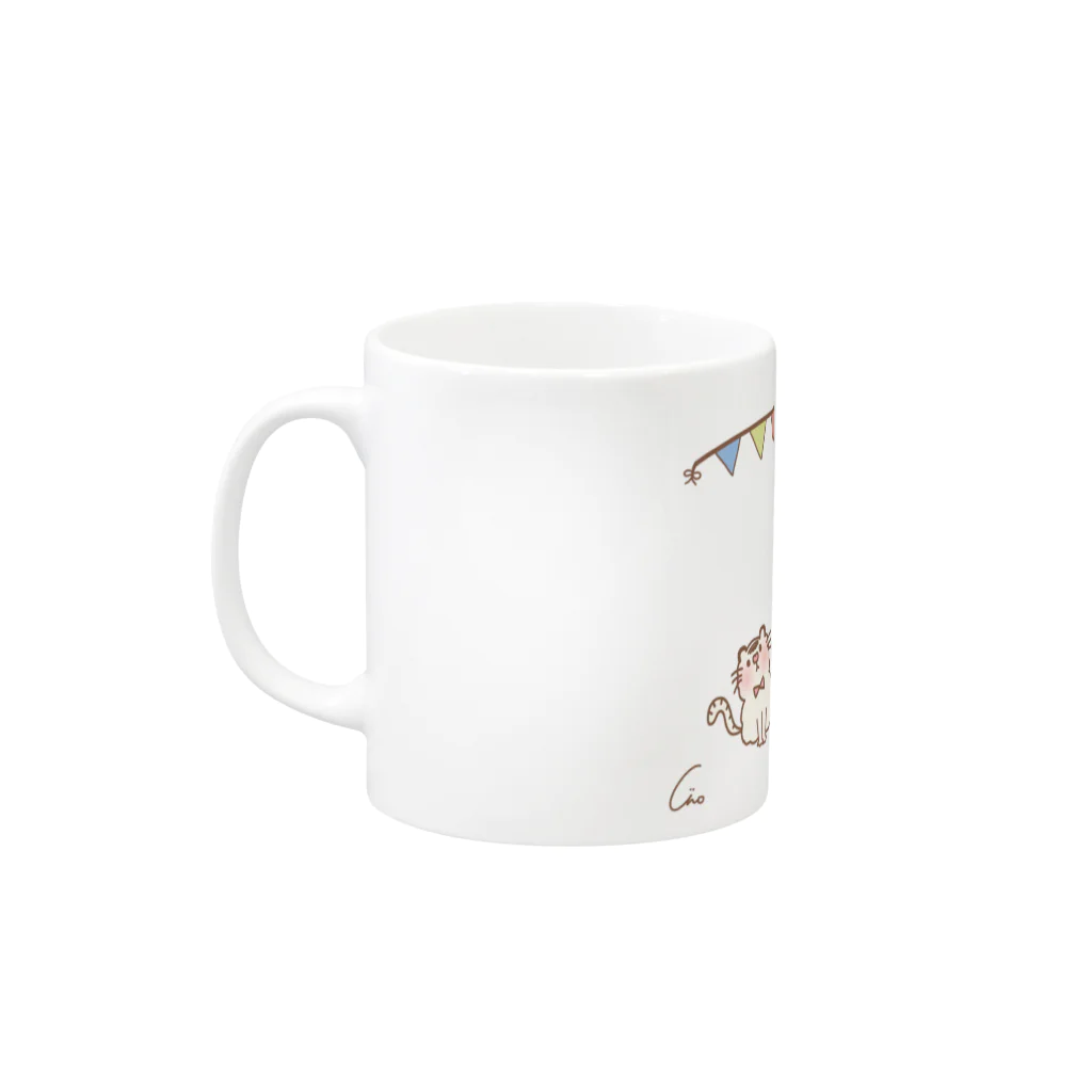 .のもふぽしゃ Mug :left side of the handle