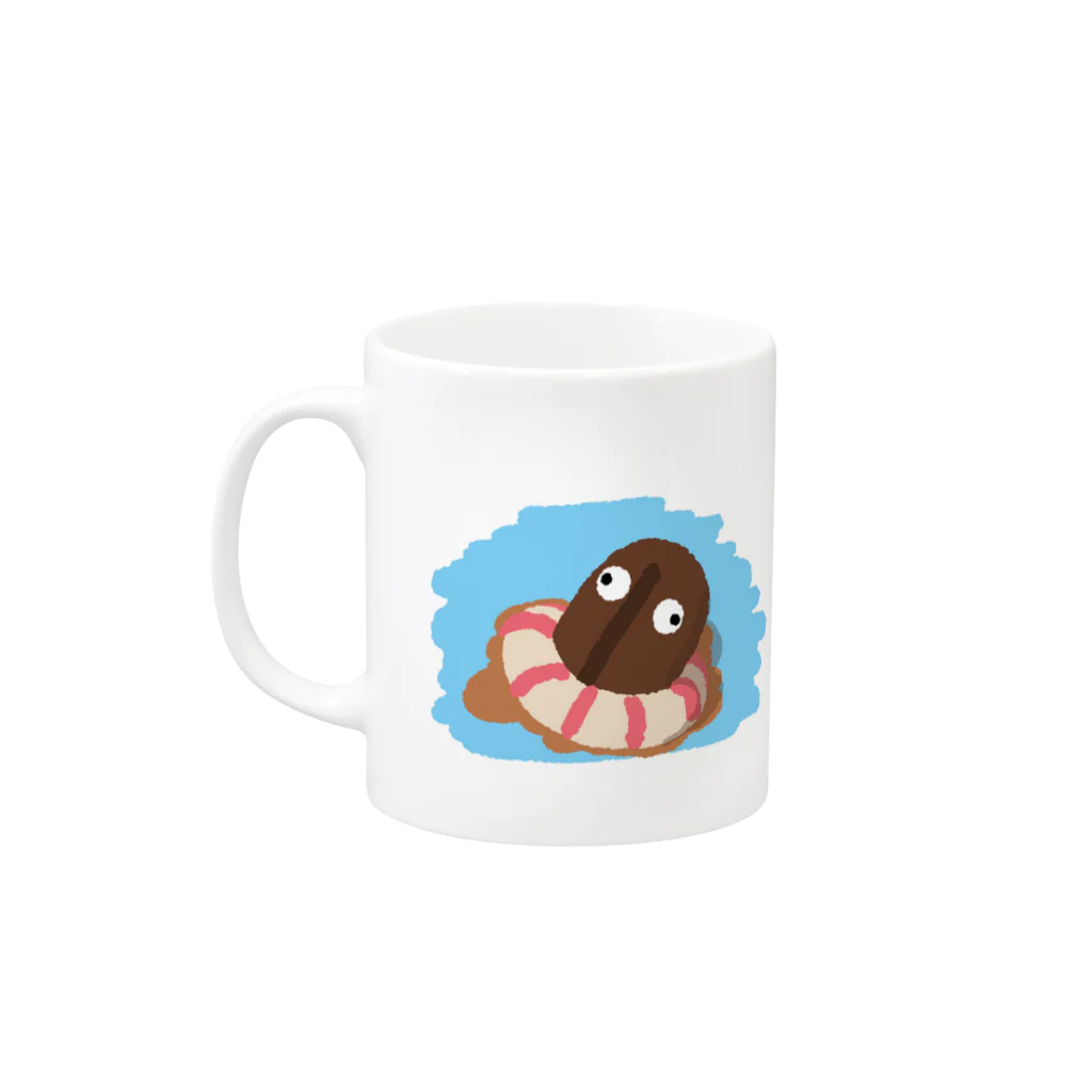 がわしょっぷのマメ君マグ Mug :left side of the handle