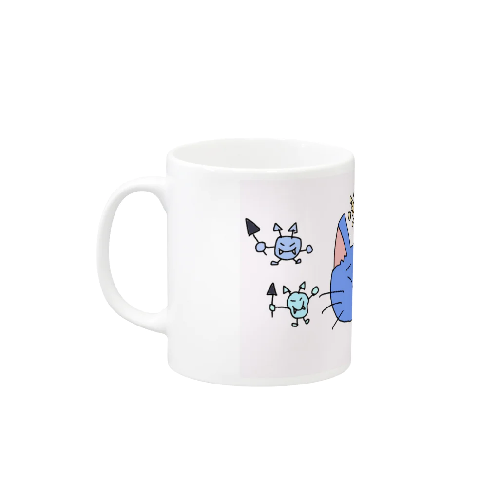 ほっこりの虫歯ニャン2 Mug :left side of the handle