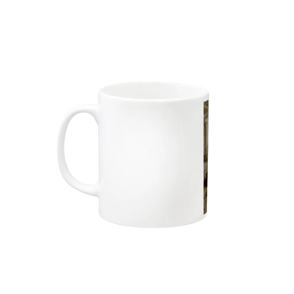 日本堂商店の三味線を弾く女性 Mug :left side of the handle