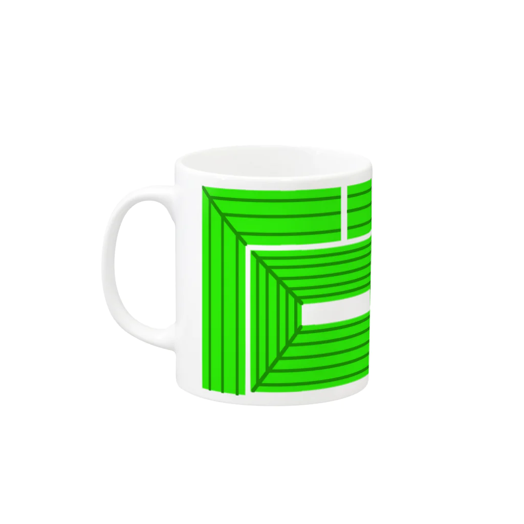 ameyoのgreen Mug :left side of the handle