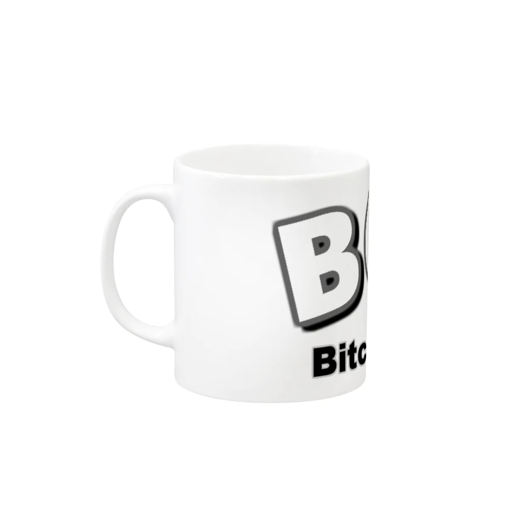 BBdesignのBCH ビットコインキャッシュ Mug :left side of the handle