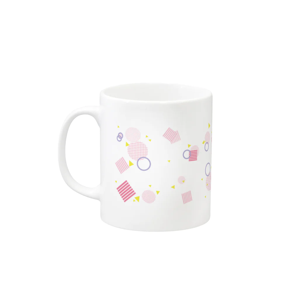 フルカラ★カラフルのカラフルポップなマグカップ Mug :left side of the handle