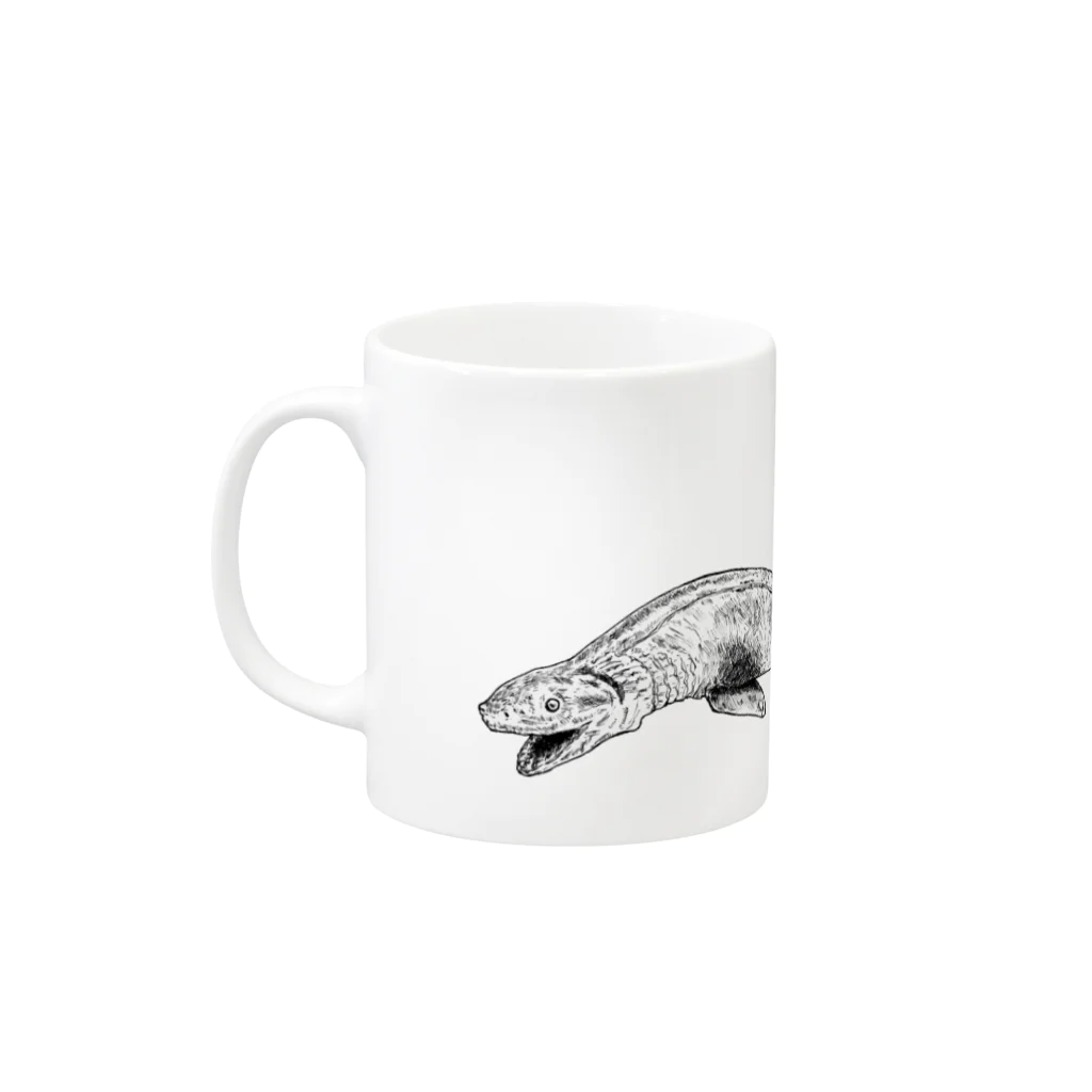 nemunoki paper itemのラブカ Mug :left side of the handle