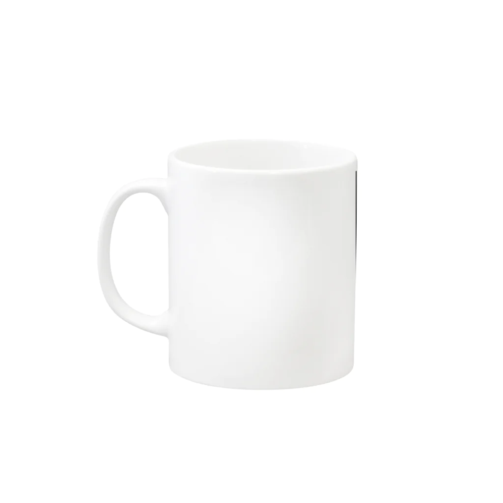 TOMo(トモ)の色箱のすくう手、まもる手 Mug :left side of the handle