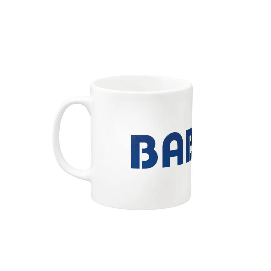 BABE-Xのネイビーロゴ Mug :left side of the handle