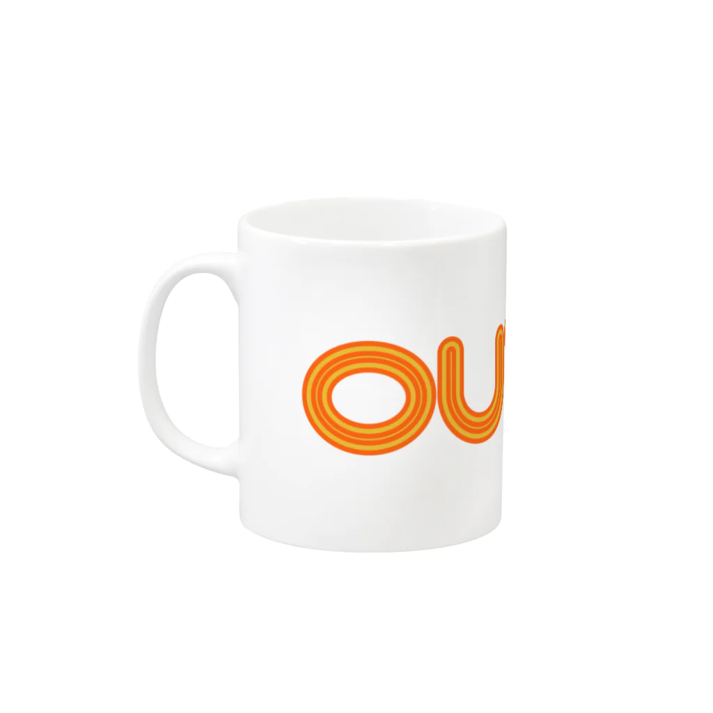 Mold-Designのアウトロ -OUTRO- Mug :left side of the handle