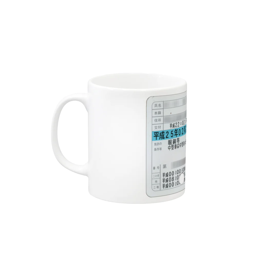 metro.og3 SHOPのチョビ  髭太朗 Mug :left side of the handle