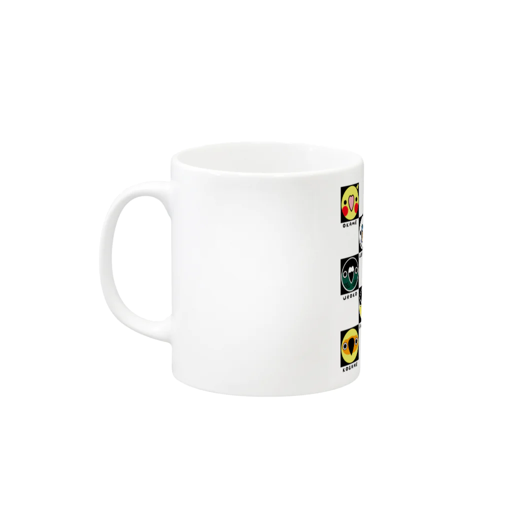 rinkoのトリドリ Mug :left side of the handle