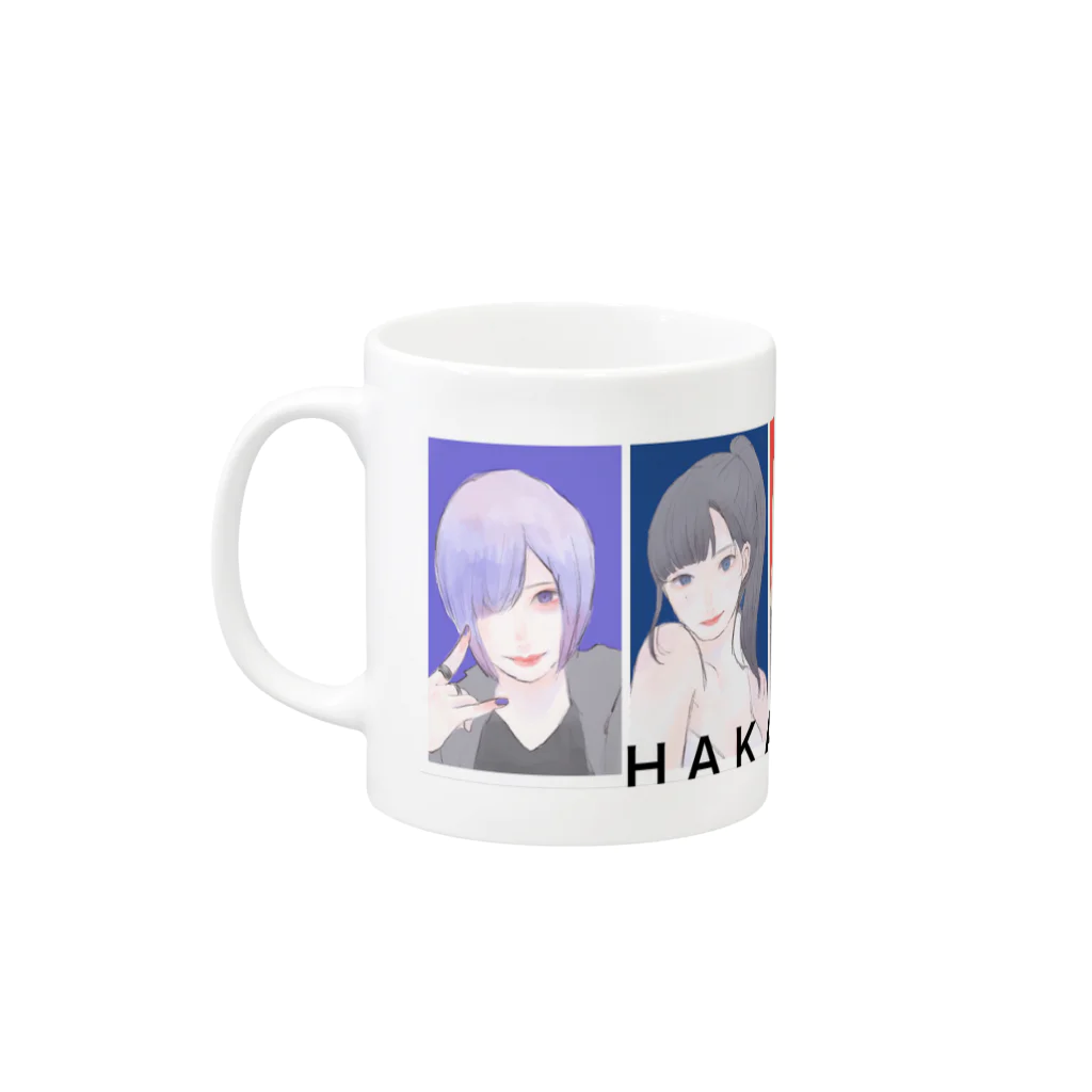 少女破界の【墓嵐】つむぎさんイラストHAKA-ARASHI Mug :left side of the handle