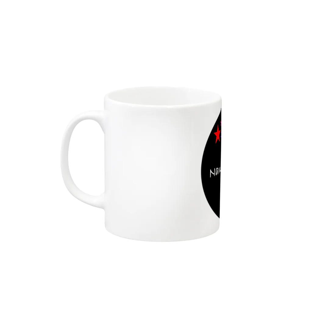 NANA♡７ & だいふくの七つ星-レインボーBlack Mug :left side of the handle
