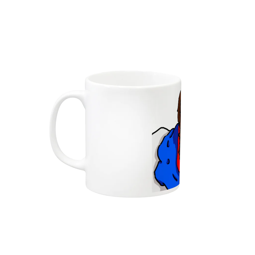 おおぬきたつやのラクガキ製作所♪のアニマルバウト！！　テディ Mug :left side of the handle