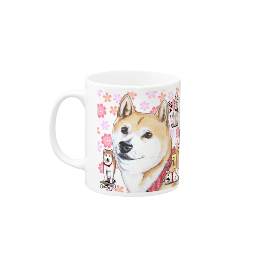 koha channelの柴犬小春マグカップ Mug :left side of the handle